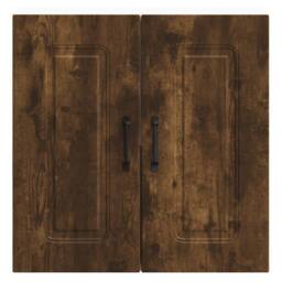 Berkfield Home Kitchen Wall Cabinet Kalmar Smoked Oak Engineered Wood in Brown - thumbnail 5