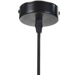 Wyld and Coco Black Poplar Wood Pendant Lamp - Round Adjustable Shade Two Settings - thumbnail 8