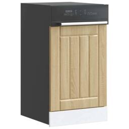 Berkfield Home Dishwasher Panel Lucca Sonoma Oak Engineered Wood in Brown - thumbnail 1