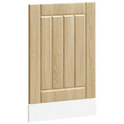 Berkfield Home Dishwasher Panel Lucca Sonoma Oak Engineered Wood in Brown - thumbnail 2