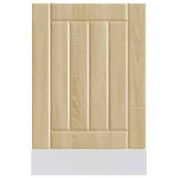 Berkfield Home Dishwasher Panel Lucca Sonoma Oak Engineered Wood in Brown - thumbnail 4