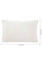 Living and Home Soft Corduroy Bedside Headboard Pillow Reading in Beige - Size: Small - thumbnail 8