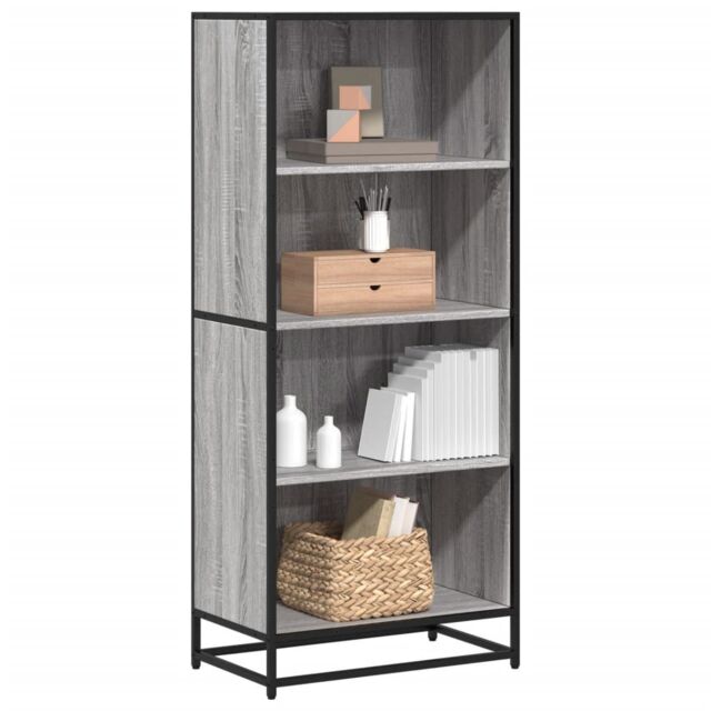 Berkfield Home Bookcase Grey Sonoma 60x35x139 cm Engineered Wood - Size: 60 x 35 x 139 cm - image 1