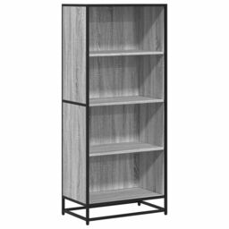 Berkfield Home Bookcase Grey Sonoma 60x35x139 cm Engineered Wood - Size: 60 x 35 x 139 cm - thumbnail 2