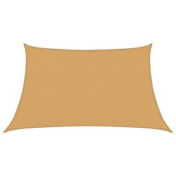 Berkfield Home Sunshade Sail 160 g/m¬≤ Trapezium Light Grey 3/4x2 m HDPE in Brown - thumbnail 2