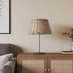 Berkfield Home Lamp Shade Brown √ò50x30 cm Wicker - Size: 50x30 cm - thumbnail 2