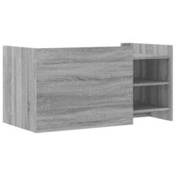 Berkfield Home Coffee Table Grey Sonoma 100x50x50 cm Engineered Wood - Size: 100 x 50 x 50 cm - thumbnail 6
