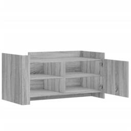 Berkfield Home Coffee Table Grey Sonoma 100x50x50 cm Engineered Wood - Size: 100 x 50 x 50 cm - thumbnail 7