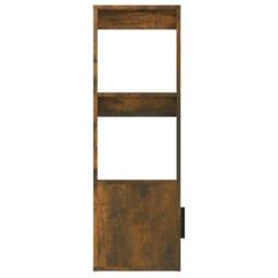 Berkfield Home Sideboard Smoked Oak 80x30x90 cm Engineered Wood in Brown - Size: 80 x 30 x 90 cm - thumbnail 8