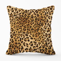 Warren Reed - Designer Wild Animal Pattern Outdoor Cushion in Brown - Size: 60 cm x 60 cm - thumbnail 1