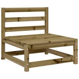 Berkfield Home 6 Piece Garden Sofa Set Impregnated Wood Pine in Brown - thumbnail 5
