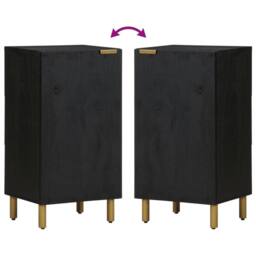 Berkfield Home Sideboard Black 40x33x75 cm Engineered Wood - Size: 40 x 33 x 75 cm - thumbnail 6