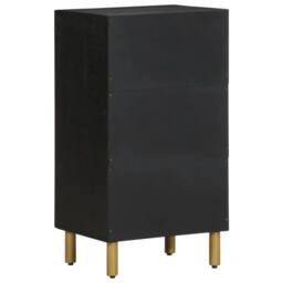 Berkfield Home Sideboard Black 40x33x75 cm Engineered Wood - Size: 40 x 33 x 75 cm - thumbnail 5