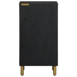 Berkfield Home Sideboard Black 40x33x75 cm Engineered Wood - Size: 40 x 33 x 75 cm - thumbnail 3