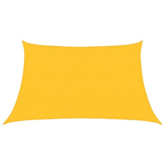 Berkfield Home Sunshade Sail 160 g/m ² Yellow 3/4x2 m HDPE - image 1