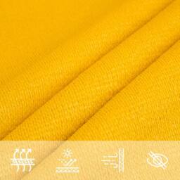 Berkfield Home Sunshade Sail 160 g/m ² Yellow 3/4x2 m HDPE - thumbnail 6