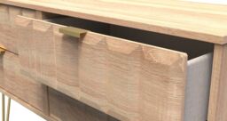 Ready Assembled 2 U Metro 4 Drawer Bed Box (Ready Assembled) in Light Oak - Size: Small - thumbnail 5