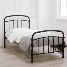 Lemon Pavilion Furniture 3 Feet Halston Single Bed - Metal - L200 x W101 x H113 cm - Black - thumbnail 3