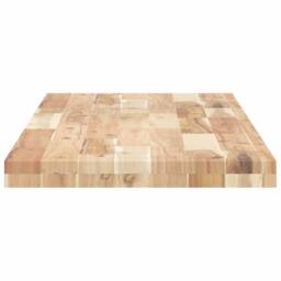 Berkfield Home Bathroom Vanity Top Untreated 140x40x4 cm Solid Wood Acacia in Brown - Size: 140 x 40 x 4 cm - thumbnail 5