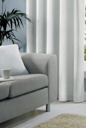 Fusion 'Sorbonne' Luxury Plain Dyed Filled Cushion 100% Cotton in White - Size: 43 cm x 43 cm - thumbnail 3