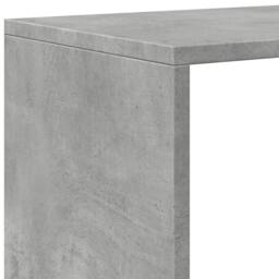 Berkfield Home Room Divider Bookcase 4-Tier Old Wood 143.5x29x143.5 cm Wood in Grey - thumbnail 9