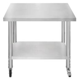 Monstershop KuKoo Work Table - 90cm x 76cm x 86cm in Silver - Size: 90 cm x 76 cm x 86 cm