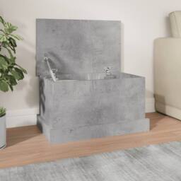 Berkfield Home Storage Box Concrete Grey 50x30x28 cm Engineered Wood - Size: 50 x 30 x 28 cm - thumbnail 2