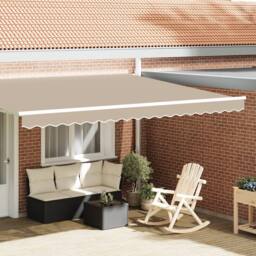 Berkfield Home Awning Valance for 4.5 m Frame Beige 4.3x0.2 m