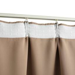 Berkfield Home Blackout Curtains with Hooks 2 pcs Taupe 140x175 cm - thumbnail 4