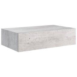 Berkfield Home Wall Drawer Shelves 2 pcs Concrete Grey 40x23.5x10cm MDF - Size: 40x23.5x10 cm - thumbnail 4