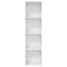 Berkfield Home Bookcase White 40x30x152 cm Engineered Wood - Size: 40 x 30 x 152 cm - thumbnail 5