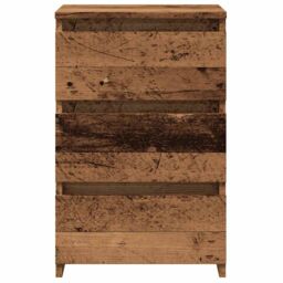 Berkfield Home Bedside Cabinet Old Wood 40x35x62.5 cm Engineered Wood in Brown - thumbnail 5