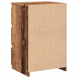 Berkfield Home Bedside Cabinet Old Wood 40x35x62.5 cm Engineered Wood in Brown - thumbnail 7