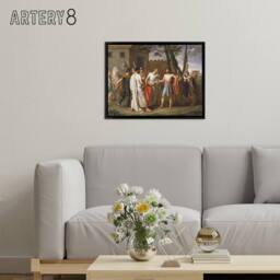 "Artery8 De Ribera Cincinnatus Abandons The Plough Framed Canvas Wall Art Print - Size: W12"" x H16""" - thumbnail 3