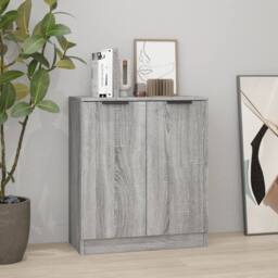 Berkfield Home Sideboard Grey Sonoma 60x30x70 cm Engineered Wood - Size: 60 x 30 x 70 cm - thumbnail 2
