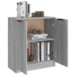 Berkfield Home Sideboard Grey Sonoma 60x30x70 cm Engineered Wood - Size: 60 x 30 x 70 cm - thumbnail 6