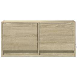 Berkfield Home TV Wall Cabinet with LED Lights Sonoma Oak 80x31x35 cm in Light Brown - Size: 80 x 31 x 35 cm - thumbnail 6