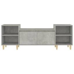 Berkfield Home TV Cabinet Concrete Grey 160x35x55 cm Engineered Wood - Size: 160 x 35 x 55 cm - thumbnail 6