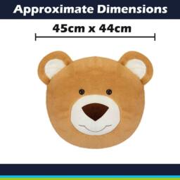 VFM e-Store Wall Decoration Plush Brown Teddy Bear Plush 45cm x 44cm Brown X 1 - Size: 45 cm x 44 cm - thumbnail 2