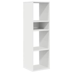 Berkfield Home Book Cabinet White 34x31x112 cm Engineered Wood - Size: 34 x 31 x 112 cm - thumbnail 1