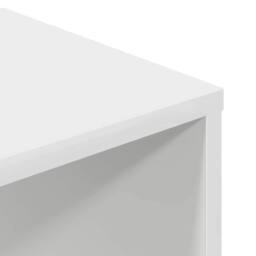 Berkfield Home Book Cabinet White 34x31x112 cm Engineered Wood - Size: 34 x 31 x 112 cm - thumbnail 7