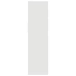 Berkfield Home Book Cabinet White 34x31x112 cm Engineered Wood - Size: 34 x 31 x 112 cm - thumbnail 5