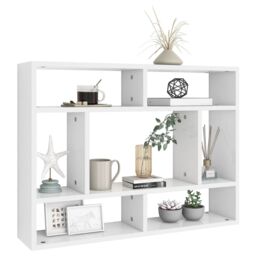 Berkfield Home Wall Shelf White 75x16x55 cm Engineered Wood - Size: 75 x 16 x 55 cm - thumbnail 3
