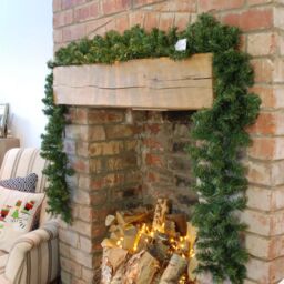 Samuel Alexander 270cm (9ft) x 25cm Pine Christmas Garland Decoration Green - Size: 270 cm (9ft) x 25 cm