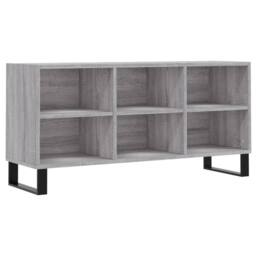 Berkfield Home TV Cabinet Grey Sonoma 103.5x30x50 cm Engineered Wood - thumbnail 1
