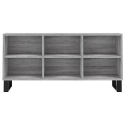 Berkfield Home TV Cabinet Grey Sonoma 103.5x30x50 cm Engineered Wood - thumbnail 4