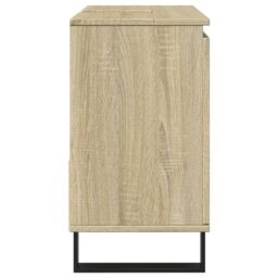 Berkfield Home Bathroom Cabinet Sonoma Oak 65x33x60 cm Engineered Wood in Brown - Size: 65 x 33 x 60 cm - thumbnail 4