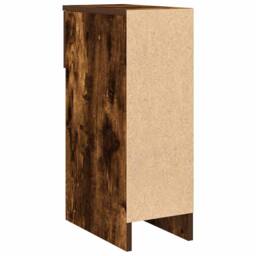 Berkfield Home Durable Bedside Cabinets with Drawer 2 pcs Smoked Oak 20x36x60 cm in Brown - Size: 20 x 36 x 60 cm - thumbnail 8
