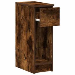 Berkfield Home Durable Bedside Cabinets with Drawer 2 pcs Smoked Oak 20x36x60 cm in Brown - Size: 20 x 36 x 60 cm - thumbnail 6