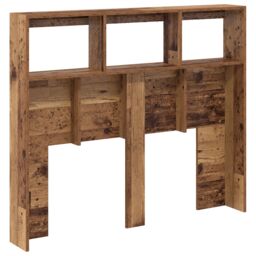 Berkfield Home Headboard Old Wood Solid Reclaimed Wood 120 x 17 x 102 cm in Brown - thumbnail 8